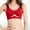 Red, variant on Busydd Plus Size Bras for Women Solid Color Seamless Sports Bra Comfy No Underwire Sleep Bralette Stretchy Wirefree Everyday Underwear