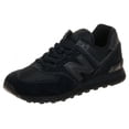 thumbnail image 4 of New Balance ML574EVB: Men's 574 Core Sneaker, BLACK/WHITE, WIDE, 4 of 5