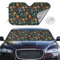 thumbnail image 2 of Kdxio Autumn with Pumpkins Print Windshield Sun Shade,UV Rays and Sun Heat Protection,Sunshade for Car Windshield,Car Shade Front Windshield - Small, 2 of 6
