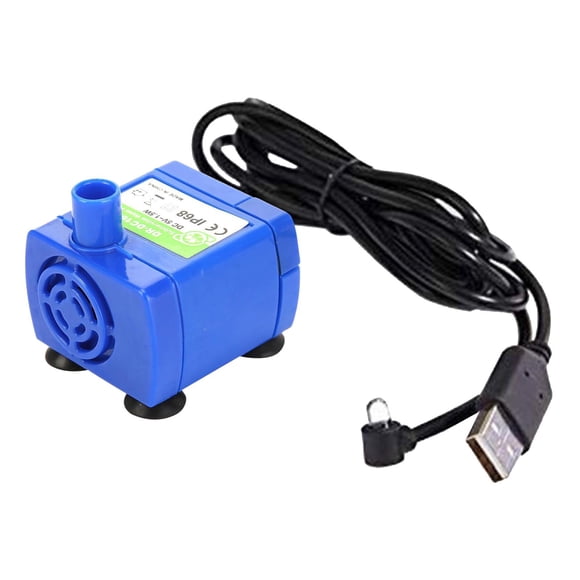 Bomba de repuest fuente de agua para mascotas-funciona con luces LED para fuentes de cerámica para perros y gatos Sunnimix Gatos Perros Bomba