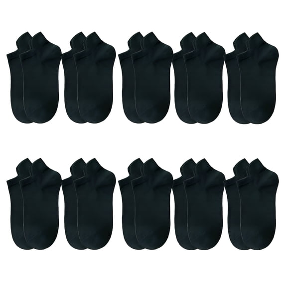 TELOLY 10 Pairs Ankle Socks for Women, 100% Cotton Women's Socks Size 9-11, Quarter Socks