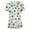 F, variant on Honeeladyy Women's Fashion St. Patrick's Day Printed V-neck Short Sleeve Pocket Workwear Top short tops for women