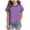 A73-Dark Purple, variant on Girls Summer Ruffle Sleeve T-Shirts 24 Months 2t 3t 4t 5t 6t 7t Short Sleeve Crew Neck Cute Casual Sweet Cute Tee Tops Gibobby,4-5 Years,Sky Blue