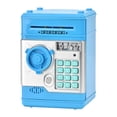 thumbnail image 1 of Alcancía electrónica, caja de ahorro, juguete de desarrollo temprano, código de contraseña electrónico educativo, banco de dinero para niños, regalo Azul claro, 1 of 8