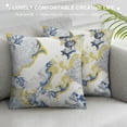 thumbnail image 3 of COMIO  Rectangular Lumbar Pillow Covers  Watercolor Blue and White Porcelain Texture  Couch Throw Pillow Cases Home Decor for Bedroom, Sofa, Car Seat, 3 of 5