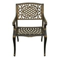 thumbnail image 3 of Oakland Living Ornate Traditional Outdoor Cast Aluminum Patio Dining Chair Bronze, 3 of 5