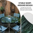 thumbnail image 5 of Mountain Fitted Tablecloth with Elastic Edged, Round Table Cloth for Dining Table, Forest Green Trees Modern Art Waterproof Oil Proof Table Cover for Indoor Outdoor 55"-60", 5 of 8