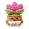 thumbnail image 1 of Peluche suculento y adorable, juguete decorativo de punto, adorable miniatura de vegetación de interior para estantería y escritorio, 1 of 5