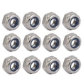 thumbnail image 1 of Unique Bargains 12pcs M6 x 1mm Pitch Metric Thread 304 Stainless Steel Left Hand Lock Nuts, 1 of 5