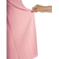 thumbnail image 3 of Made by Johnny Women's Pleated Wide Leg Pants with Elastic Waist Band L PINK, 3 of 6