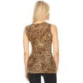 thumbnail image 3 of Women's Basic Short Sleeve Leopard Print V-Neck Slimming Blouse Top, 3 of 5