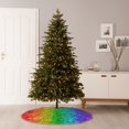 thumbnail image 6 of Sikiie Glitter Rainbow Nativity Christmas Tree Skirt, Jesus Christian Winter Holiday Tree Mat Decoration(30-48IN)36", 6 of 6