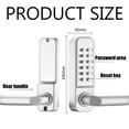 thumbnail image 5 of Cerradura de seguridad con código de dirección de manija ajustable, manija de cerradura sin llave con combinación de números que no se repiten, cerradura de puerta de aleación de zinc digital a, 5 of 5