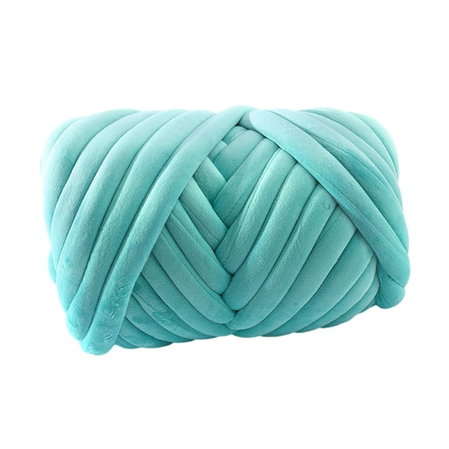 Hilo grueso, hilo voluminoso, longitud de 43,74 yardas, hilo de punto para brazo, hilo Tubular Jumbo para cestas, bufanda, alfombra, almohada, macramé Verde Macarena Hilo grueso
