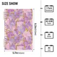 thumbnail image 2 of FORMRS 1-Subject Spiral Notebook 8" x 5" College Ruled 60 Refillable Sheet A5 Hard Cover, 2 Pack, Pastel Pink Marble Pattern, 2 of 7