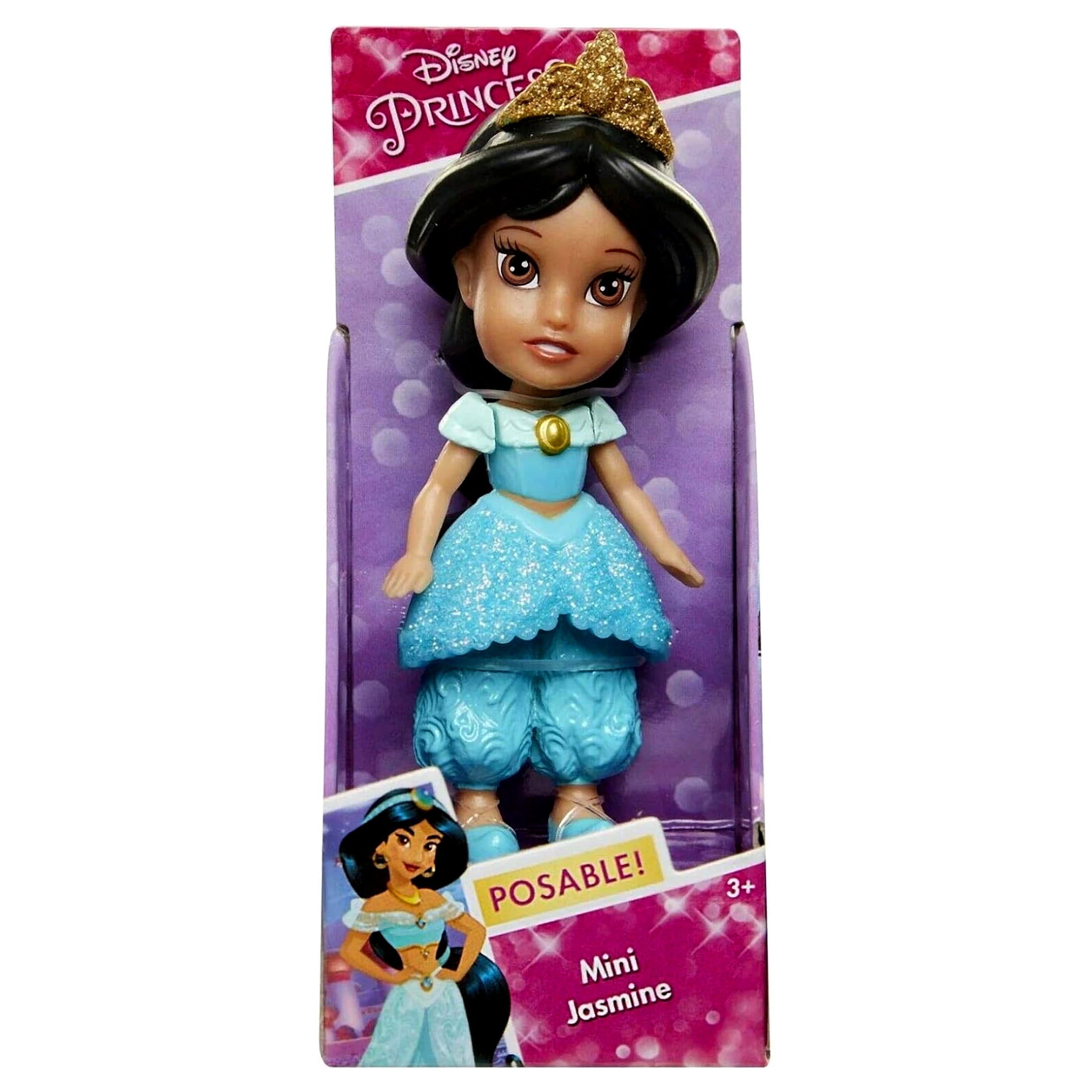 Jakks Pacific Disney Princess Aladdin-Jasmine Doll, Multi-Colour, 7.5 cm (84628)