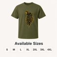thumbnail image 6 of Men's Wolf Graphic T-Shirt, Unisex Classic Fit Short Sleeve Crewneck Tee, 6 of 9