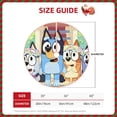 thumbnail image 5 of Lsque Bluey Print Christmas Tree Skirt with Ties and Velcro,Xmas Holiday Decorations, Adjustable Tree Skirt-30", 5 of 6