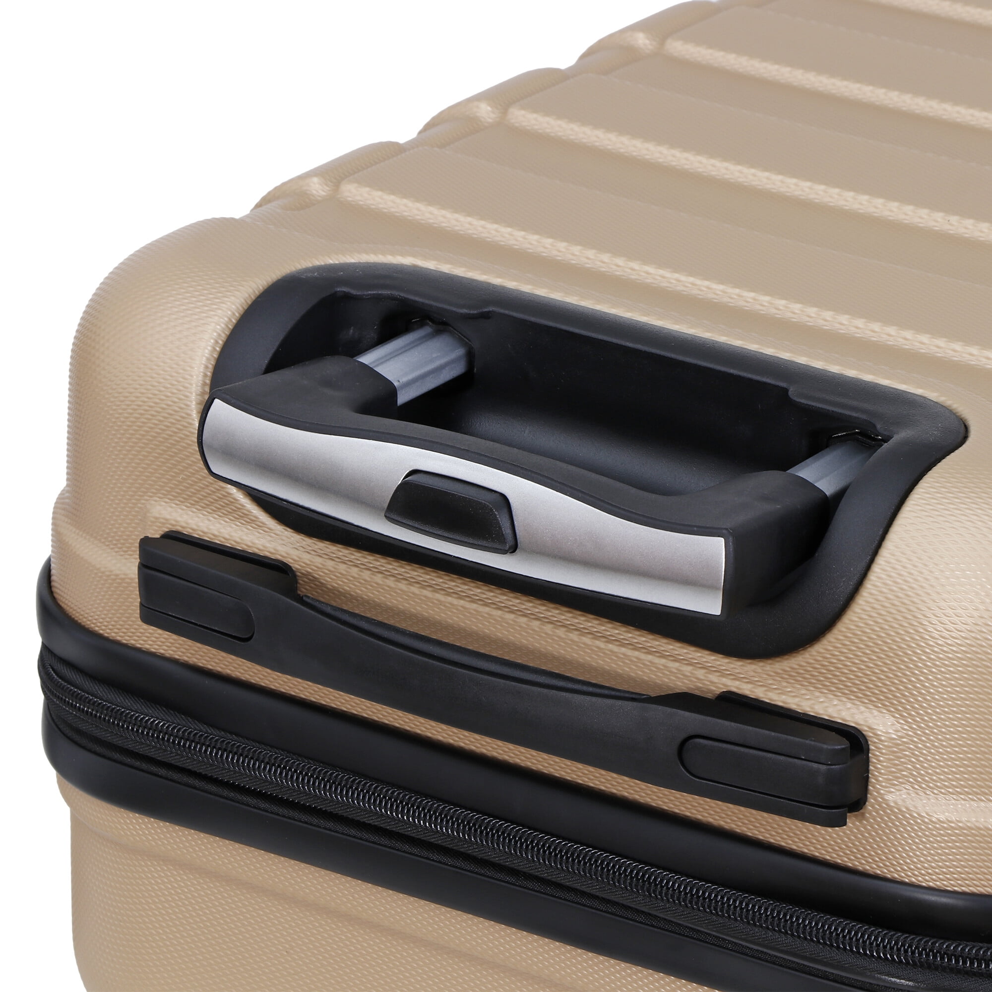 ZENSTYLE 21" Height Hardside Expandable Suitcase Luggage with Spinner Wheels Champagne