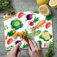thumbnail image 2 of CounterArt "Delicious Veggies" 3mm Glass Cutting Board 10" by 8", 2 of 7