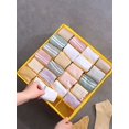 thumbnail image 4 of 1pc 32.5*32.5*9cm Grey (24 Grid) Foldable Linen & Non-woven Fabric Washable Bra & Sock Storage Box, 4 of 5