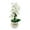 White, variant on LShunze 12inch Artificial Magnolia Flowers 3D Real Touch 7 Heads Faux Magnolia Flowers Realistic Long Stem with Green Leaves for Home Wedding Table Office Floral Arrangement Decoration