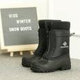 thumbnail image 4 of Dream Pairs Boys Girls Kids Warm Waterproof Snow Boots Winter Outdoor Snow Boots KSTAR BLACK Size 3, 4 of 5