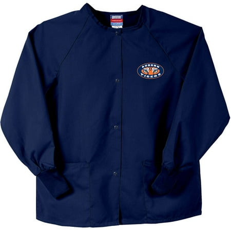 NCAA GelScrubs Navy Blue Nursing Jacket - Auburn University Tigers - Tiger Eyes