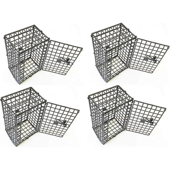 Foldable Plastic Crab Trap Bait case, 4-Pack
