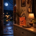 thumbnail image 7 of Halloween Candy Bucket Light Up Pumpkin LED Glowing Basket with Handle for Kids Trick or Treat Party Decor by OVFUIZ, 7 of 7