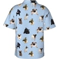 thumbnail image 2 of West Highland White Terrier Dog Mens Hawaiian Shirt Short Sleeve Casual Button Up Tropical Summer Beach Shirt, 2 of 9