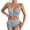 Sky Blue #100, variant on Dresfit Women's Shaping One Piece Swimsuit - Conservative Full Coverage Swimwear Mint Green L
