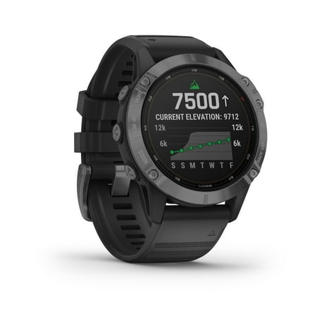Garmin - fēnix 6 Pro Solar GPS Smartwatch 47mm Stainless Steel - Slate Gray
