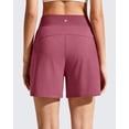 thumbnail image 5 of G4Free Chillwhisp Athletic Shorts for Women 4" - High Waist Lightweight Casual Running Shorts Built-in Liner with Pockets, 5 of 7
