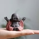 thumbnail image 3 of Mini Ceramic Buddha Figurine Monk Tea Pet Miniature Buddha Statue Chinese Maitreya Feng Shui Ornamen, 3 of 3