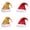 4pc, variant on KOYPTL Set of 4 Sequin Santa Hat for Adults with Shiny Sequin and Fluffy Pompom,Glitter Party Hat for New Year Xmas Festival Party Supplies Red