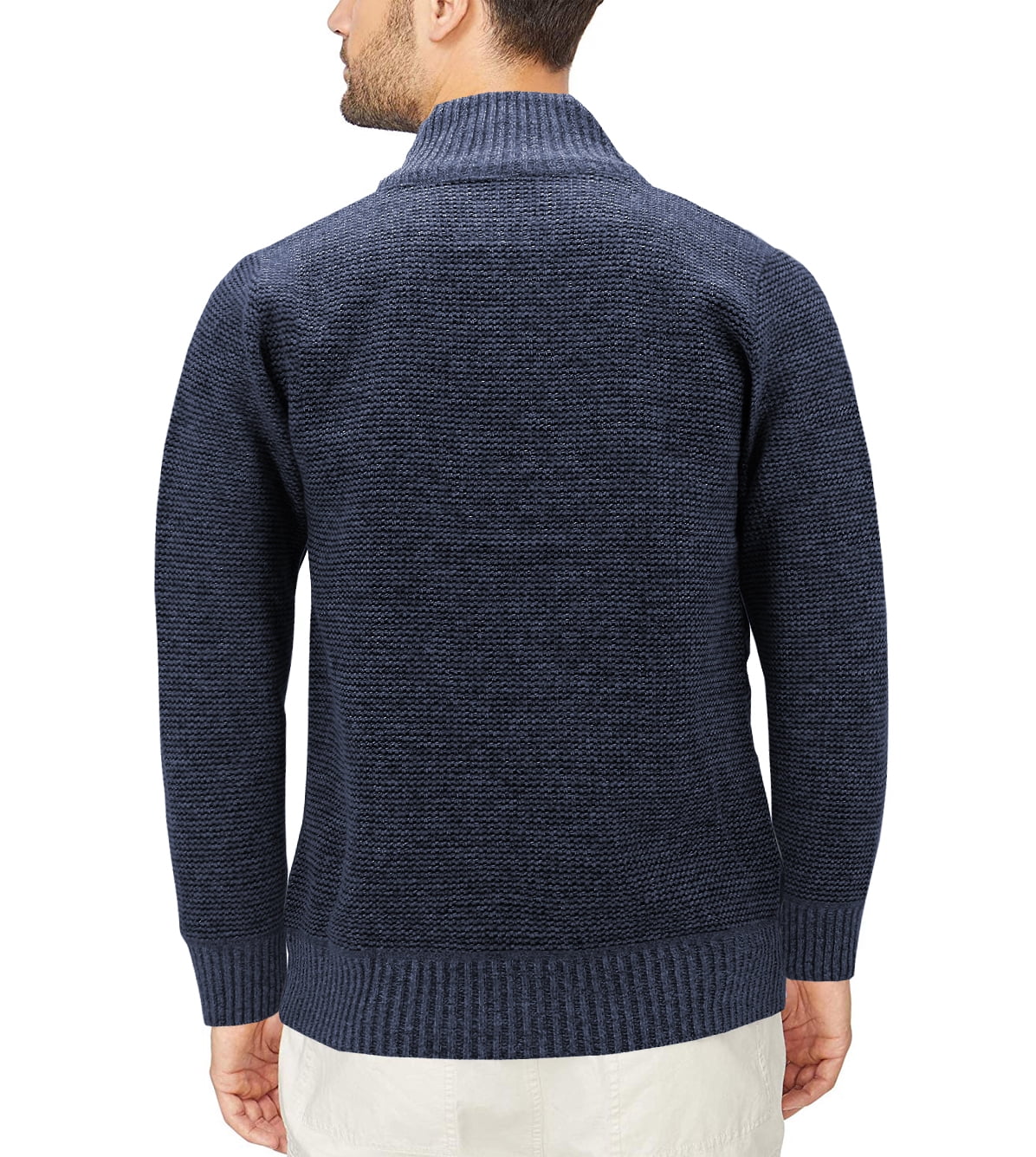 Men's Quilted Lightweight Fleece Lined Two Tone Puffer Knitted