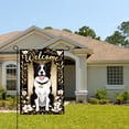 thumbnail image 2 of AMHNF Welcome Border Collie Dog Garden Flag For Home Outdoor Garden Yard Decor 12x18 inch, 2 of 5