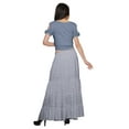 thumbnail image 4 of Moomaya Printed Two Piece Flared Skirt And Crop Top Rayon Ethnic Set For Girls, 4 of 6