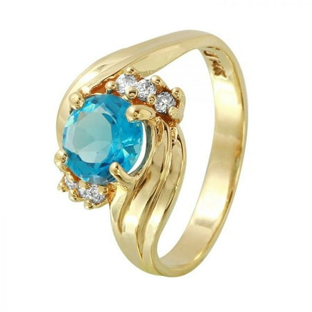 Foreli 14K Yellow Gold Ring With Cubic Zirconia