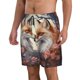 thumbnail image 2 of Fotbe Romantic Flower Fox Trajes de Baño Estampados para Hombre, Shorts de Verano de Secado Rápido, Ropa de Playa, Bañadores-XX-Large, 2 of 6