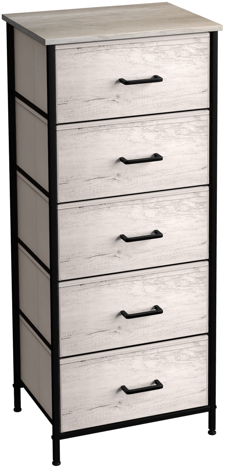 Sorbus Tall Fabric Storage Dresser - Stand Up Tower of Drawers for Bedroom, Dorm, Closet, Living Room, Entryway, & More - Skinny Nightstand Organizer