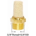 thumbnail image 2 of 2 Pack Air Pneumatic Muffler 3/8 Inch NPT Male Brass Flow Control Silencer, 2 of 7