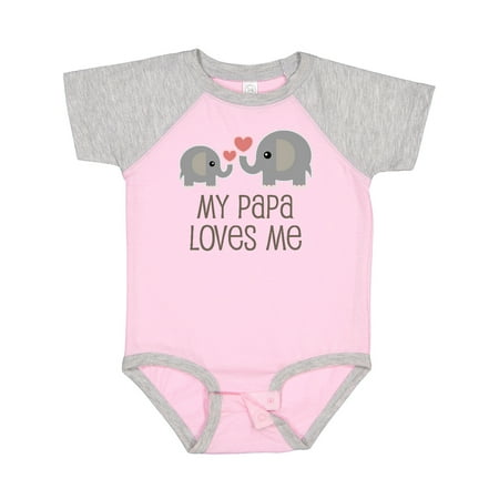 

Inktastic My Papa Loves Me Grandchild Gift Baby Boy or Baby Girl Bodysuit