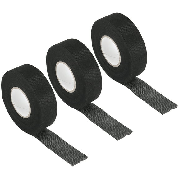 3pcs 25mmx15m 49.2ft Automotive Wiring Harness Cloth Tape for Car Electrical Wrap Protection Insulation Cable Fixed