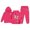 Hot Pink, variant on Kids Hoodie Tracksuit Set Unisex Two Piece Hoodie Sweatshirt With Pants
