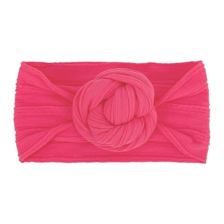 

Toddler Baby Boy Girl Headbands Stretch Solid Knotted Hairband Headwear Headband Hair Accessories