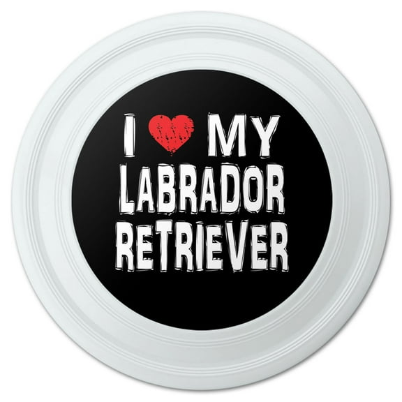I Love My Labrador Retriever Stylish Novelty 9" Flying Disc