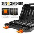 thumbnail image 3 of boen 1/2â Drive SAE Impact Socket Set, 3/8" to 1-1/2" Deep Socket, 6-Point Hex Socket with Portable Case, Rugged Construction, CR-V Steel, 24PCS, 3 of 7