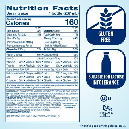 Ensure High Protein Nutrition Shake, Vanilla, 8 fl oz, 12 Count